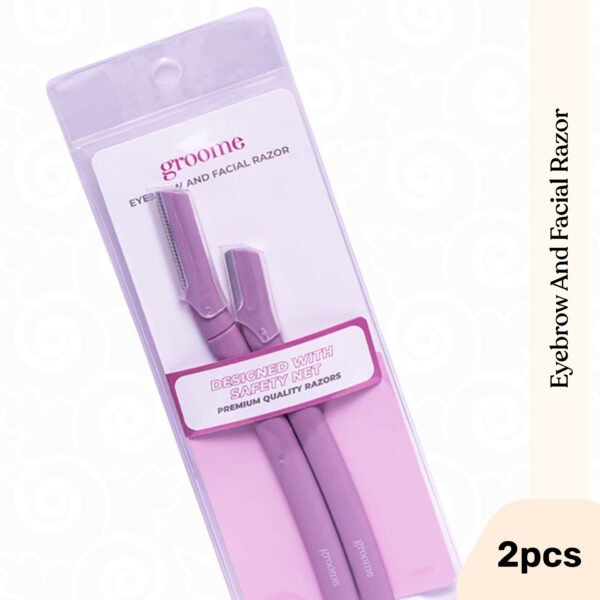Groome Eyebrow and Facial Razor (Pack of 2pcs)