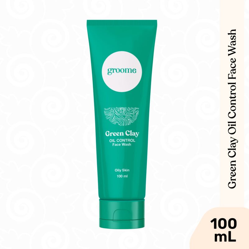 Groome Green Clay Oil Control Face Wash (100ml)