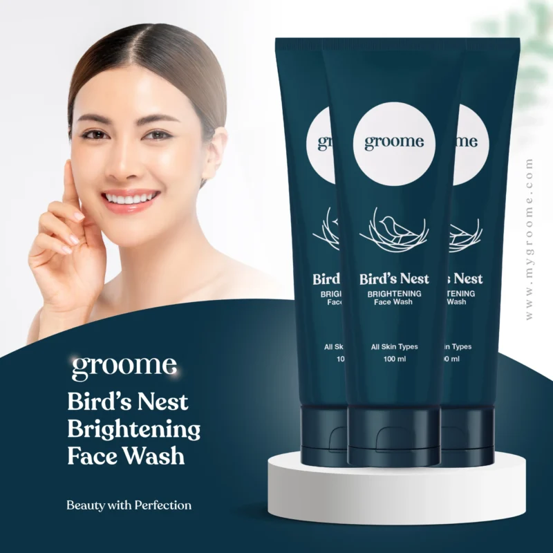 Groome Bird's Nest Brightening Face Wash (100ml)