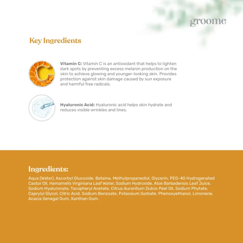 Groome Vitamin C 12% Glowing Serum (30ml)