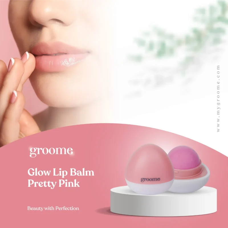 Groome Glow Lip balm with SPF 15 - Pretty Pink (10gm)